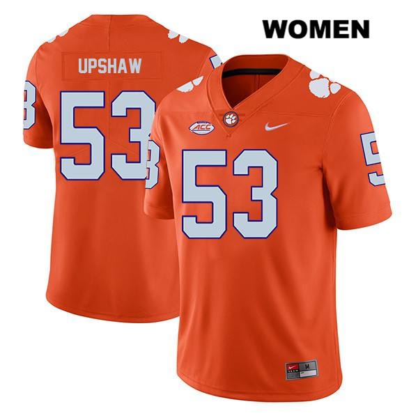 Women's Clemson Tigers #53 Regan Upshaw Stitched Orange Legend Authentic Nike NCAA College Football Jersey CSO4846ZQ